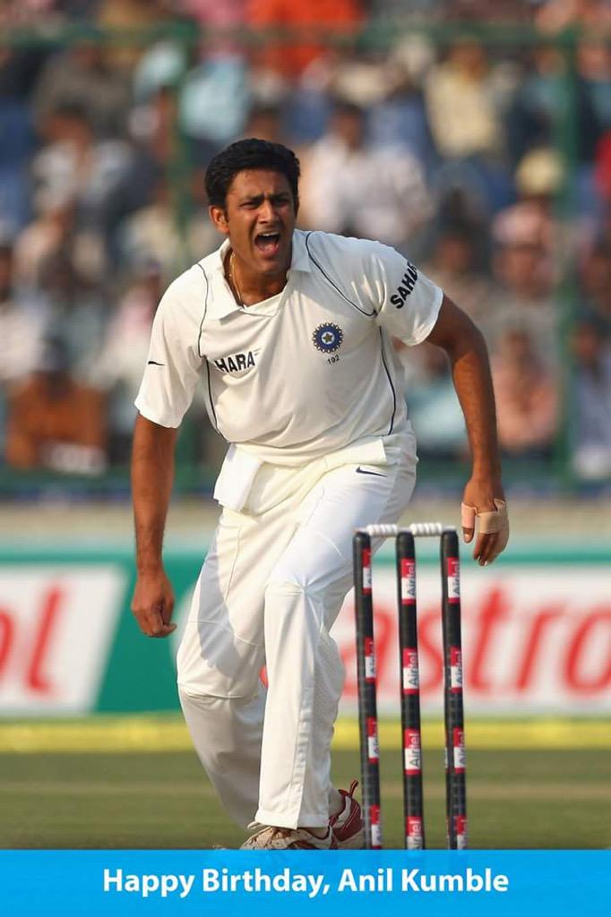 Happy birthday legendary anil kumble....!!!!   