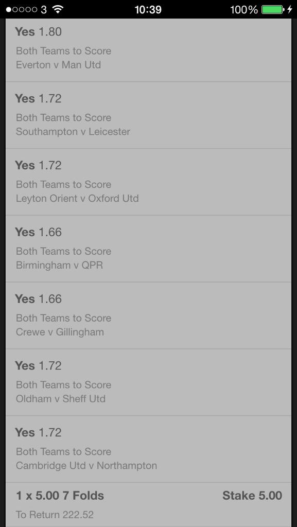 InterTipster's tweet image. ⚽️ Both Teams To Score ⚽️

#bookiebashing #freetips #profit