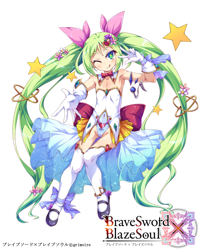 株式会社グリモア様のブレイブソード×ブレイズソウルで「戦杖ベローナ」ちゃんを描かせて頂きました メダル交換所でお迎えできます現金大好きジュニアアイドル魔剣ちゃんですです 