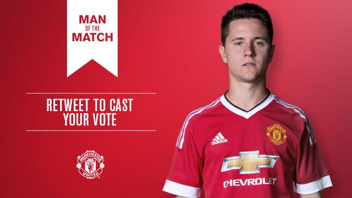 ManUtd's tweet image. Retweet to vote for @AnderHerrera as #mufc's Man of the Match v Everton.