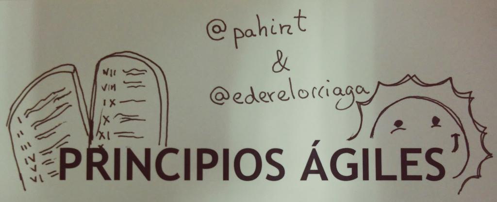 ziraco's tweet image. Muy chula el #agileclock de @Pahint y @EderElorriaga . Refrescando y debatiendo los principios ágiles