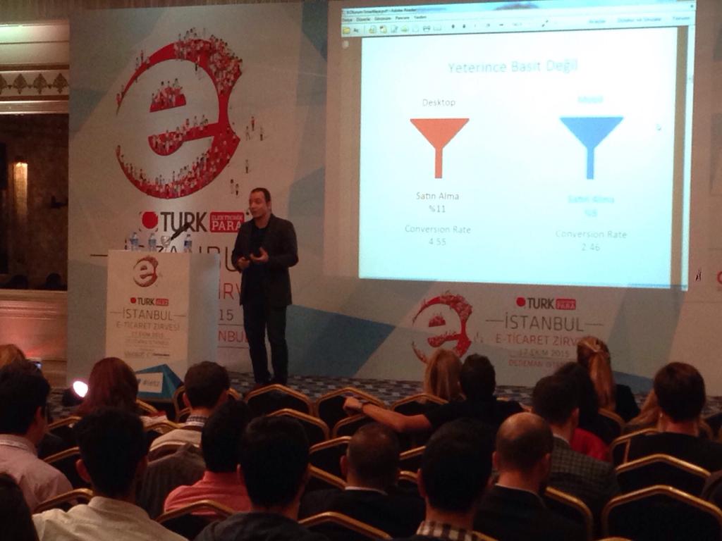 SmartFace CTO'su Osman ÇELİK, "E-Ticaret ve Mobil" konulu sunumu ile İETZ sahnesinde yerini aldı. #ietz <a href="/ETZirvesi/">E-ticaret Zirvesi</a>