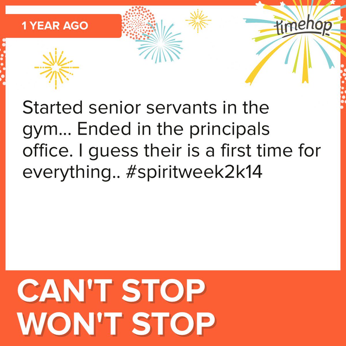 Emily_Dorn's tweet image. Can&apos;t stop won&apos;t stop #SpiritWeek2014