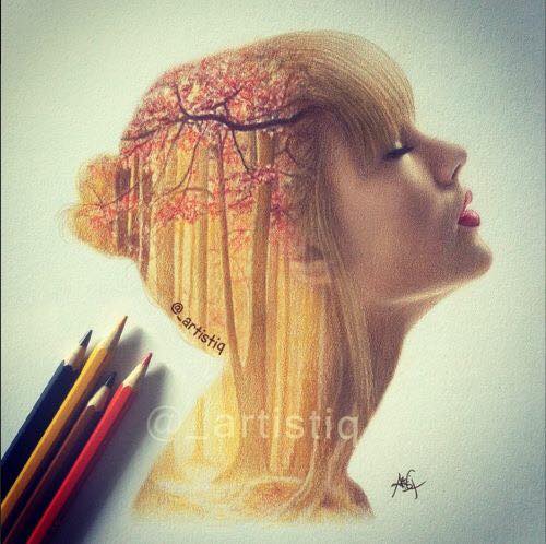Swiftsloverss's tweet image. how could someone draw like this i can&apos;t even make a straight line