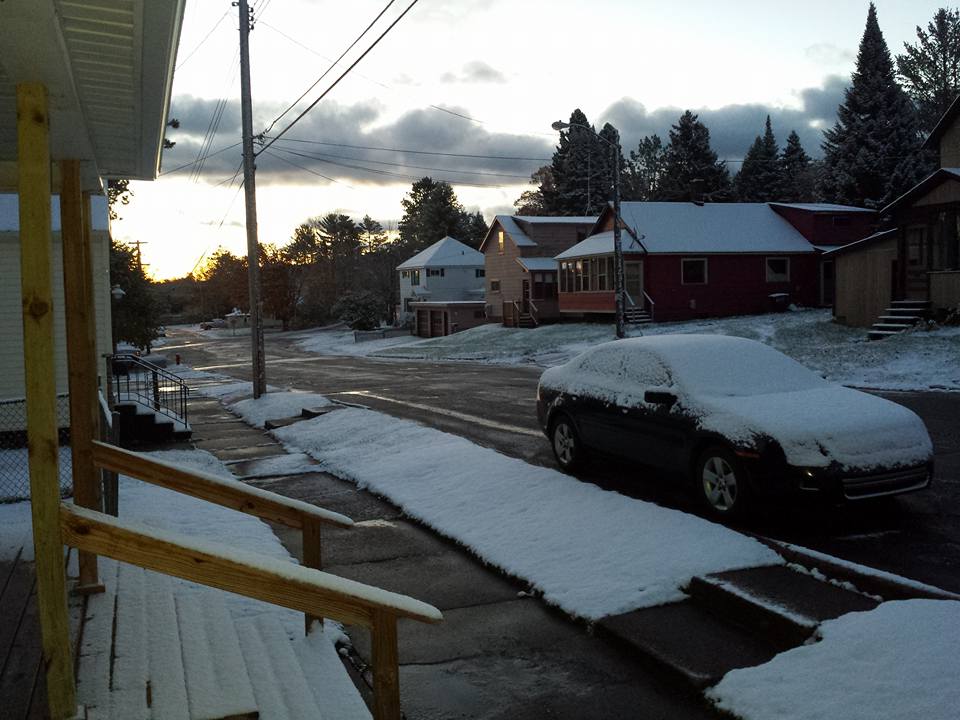 FB friend Joe Roebuck sent us this photo of a light blanket of the