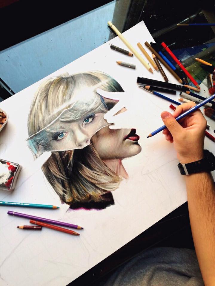 Swiftsloverss's tweet image. how could someone draw like this i can&apos;t even make a straight line