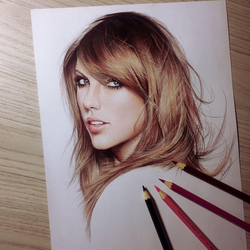 Swiftsloverss's tweet image. how could someone draw like this i can&apos;t even make a straight line