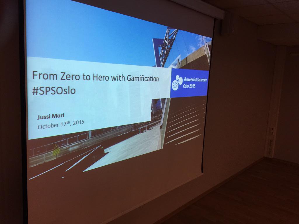 JussiMori's tweet photo. I'm up next! #SpsOlso #Gamification http://t.co/QESZttWt1D