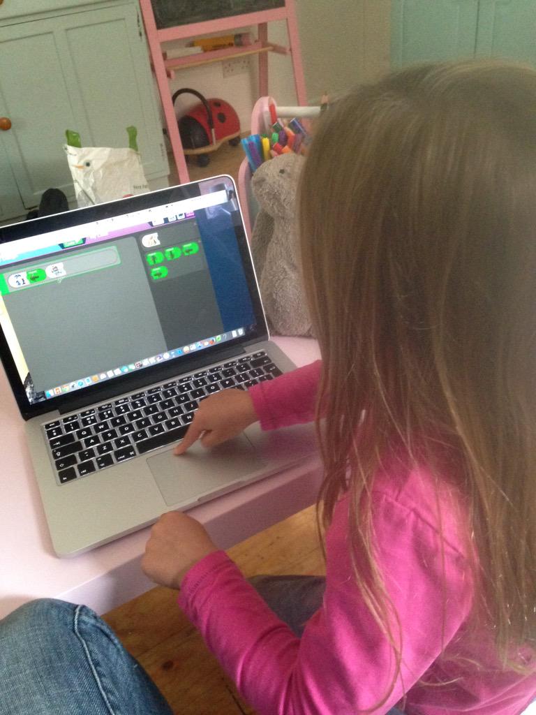 MattWarne's tweet image. First coding lesson with my girl - great grasp of simple algorithms #coding @EspressoCoding