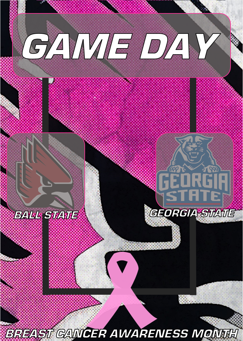 BallStateFB's tweet photo. It's #GAMEDAY #Cardinal fans! #BSUvsGSU at 3:04pm! See you at #ScheumannStadium! #BreastCancerAwareness #ChirpChirp http://t.co/OIiRIvIv2w