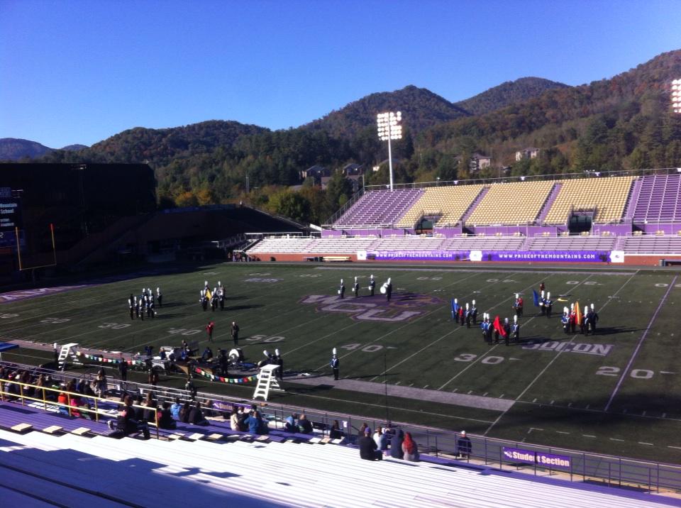 The first band is set up and ready! Let Tournament of Champions begin! Good luck to all the bands and have fun!