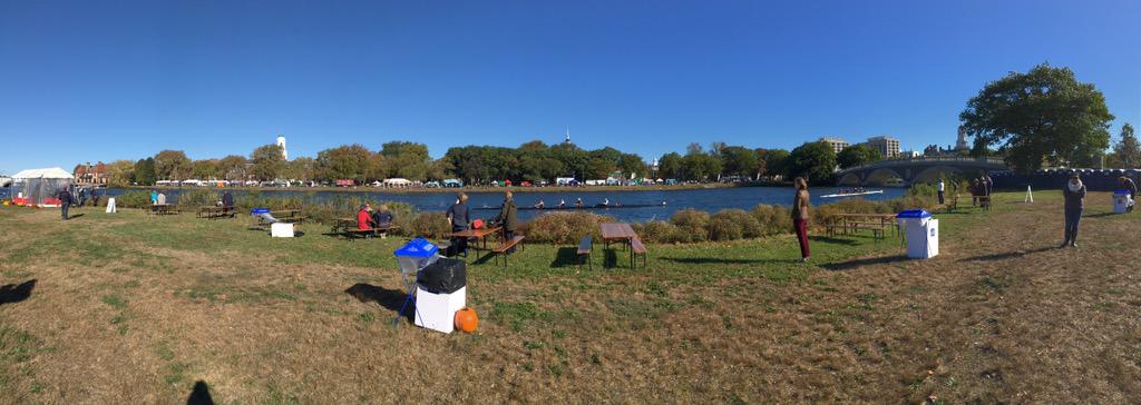 The view from #HeadoftheCharles reunion village! Go BU! #HOCR51 <a href="/harvardlodge/">Harvard Lodge</a> <a href="/MassFreemasonry/">Massachusetts Freemasonry</a> <a href="/BU_Tweets/">Boston University</a>