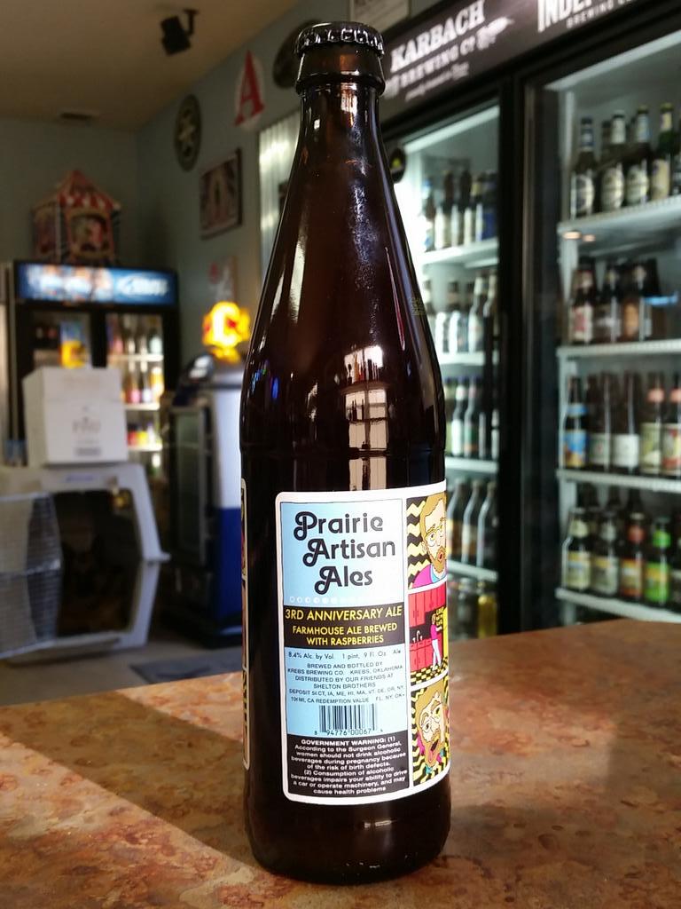 Prairie 3rd anniversary ale with raspberries@CraftBeerATX @ATXBeerReleases <a href="/BeerCalendar/">BeerCalendar.com</a> <a href="/FavBrandsATX/">FavBrands Austin</a> <a href="/prairieales/">Prairie Artisan Ales</a>