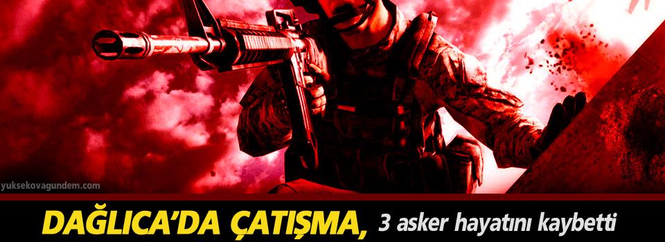 MetinGEWDA's tweet photo. SON DK..
TSK'dan yapılan açıklamaya göre Dağlıca'da çıkan çatışmada 3 asker hayatını kaybederken 6 asker yaralandı. http://t.co/C3kwqg4ptZ