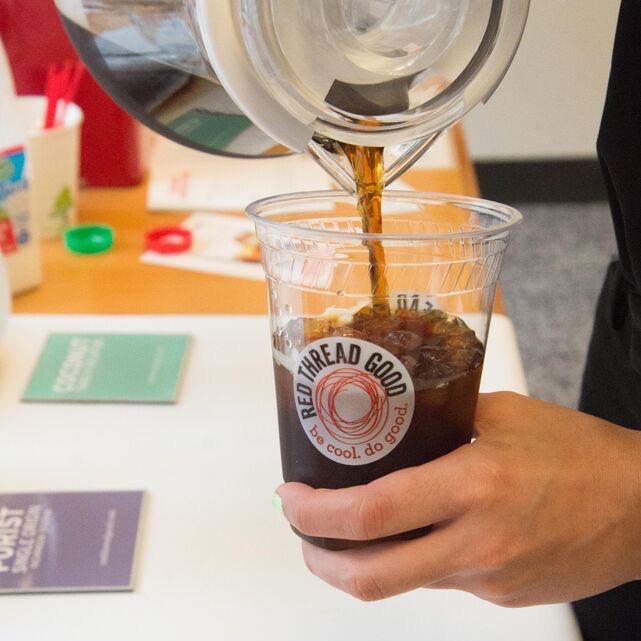 redthreadcoffee's tweet photo. It may be chilly outside, but that won't stop us from pouring up a #coldbrew inside. #redthreadgood #becooldogood http://t.co/aeSlxcfYqt