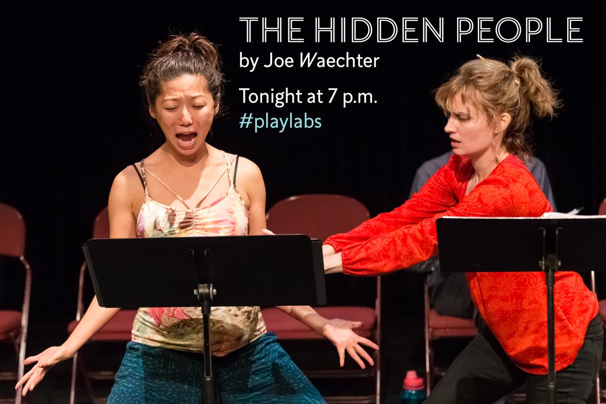 pwcenter's tweet photo. Second (and FINAL) #playlabs reading of @joejwaechter's THE HIDDEN PEOPLE tonight at 7! Photo by @minenterprises http://t.co/wlvg3iYN7A