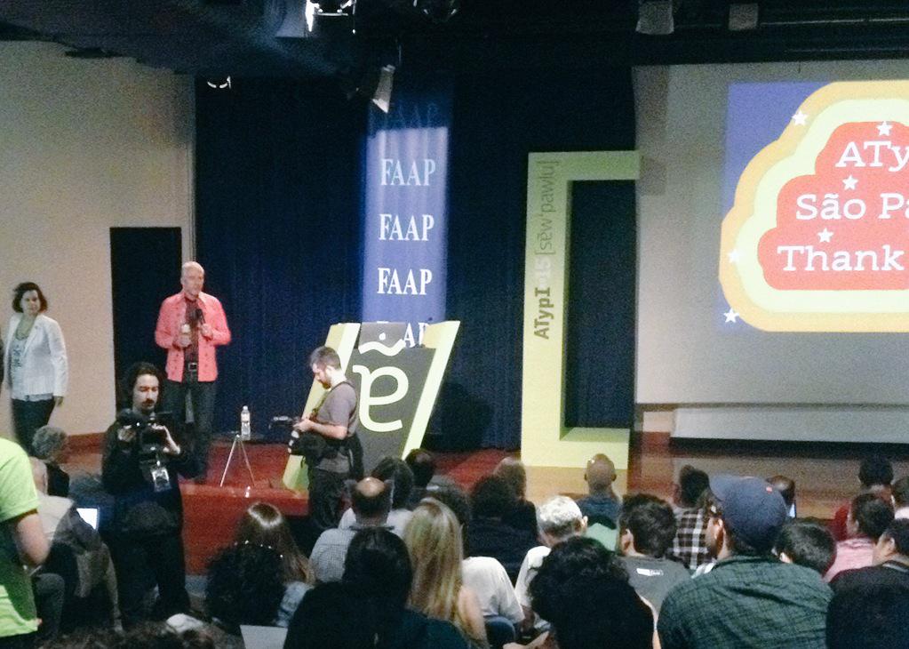 Rafaelealb's tweet image. Very good!! Congratulations!! #ATypI2015 #faap #saopaulo #brazil