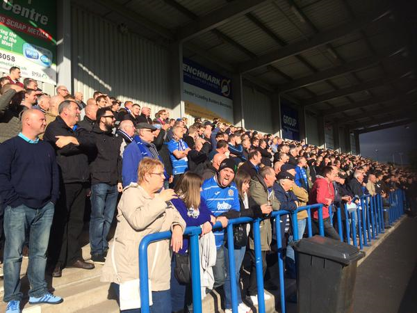 Stockport County at Curzon Ashton today #stockportcounty