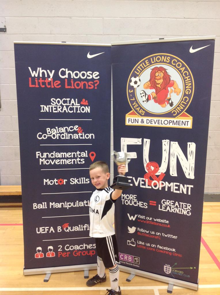 LittleLionsFC's tweet photo. U6s Saturday Group;
Champion of the day- Alfie
Ballon D'Or Award- Alex & Charlie
#PenaltyCompWeek #Winners http://t.co/34jU5zMhYV