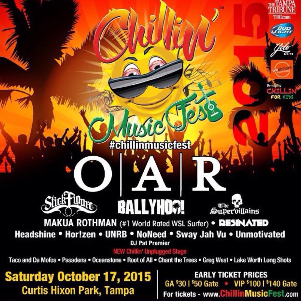 headshineband's tweet photo. Tampa is going off right now. Come party with us @ChillinFest #onelove http://t.co/FkQVnkwefm