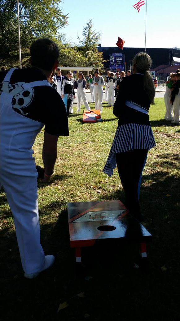 Betsy corn hole game going on now