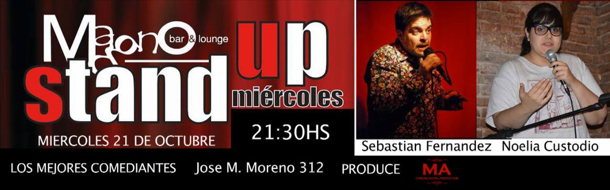 #MAStandup en Espacio MAGNO
21 oct Sebastian Fernandez-Noelia Custodio
@NoeliaCustodiou <a href="/Sebochini/">SEBOCHINI</a> @AssadourianMari