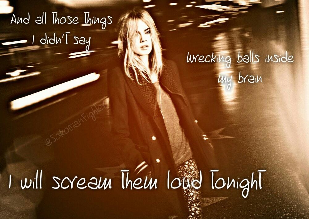 《...I WILL SCREAM THEM LOUD TONIGHT...》