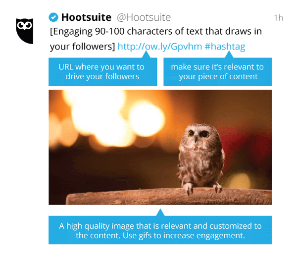 hootsuite's tweet image. Tweets aren't as easy to write as you think. Here's a guide to crafting the perfect Tweet: ow.ly/TsDVD