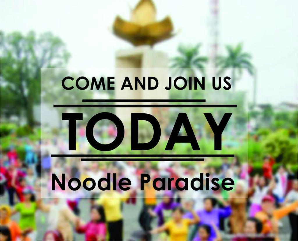 COME AND JOIN US TODAY! NOODLE PARADISE! <a href="/CFD/">cfd</a> IJEN MALANG. START 06.00 A.M! BE THERE GUYS:)