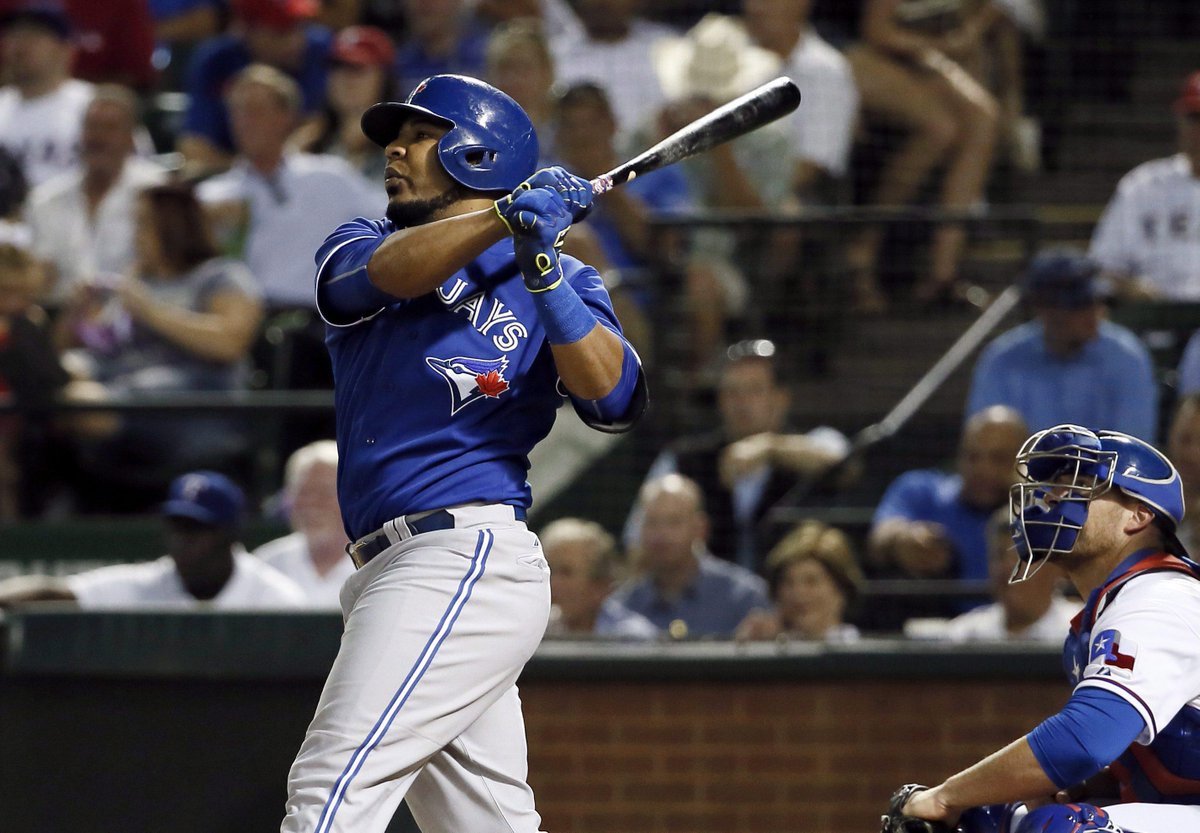 Sportsnet's tweet image. Edwin doubles #BlueJays lead 💪 #postseason #ComeTogether bit.ly/1LAwBVY