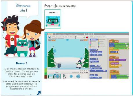 TechKidsAcademy's tweet image. Apprendre à coder des jeux dès 7 ans avec #scratch sur lecampusjunior.fr @SamsungFR #CodeWeekEu #codeweek2015