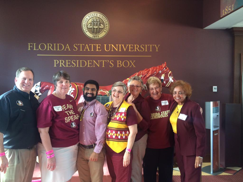 FSUHardeeCenter's tweet image. Our Board enjoyed a beautiful day in the President's Box for the @FSU_Football game. Here's one pic! #FSU #LifeNet