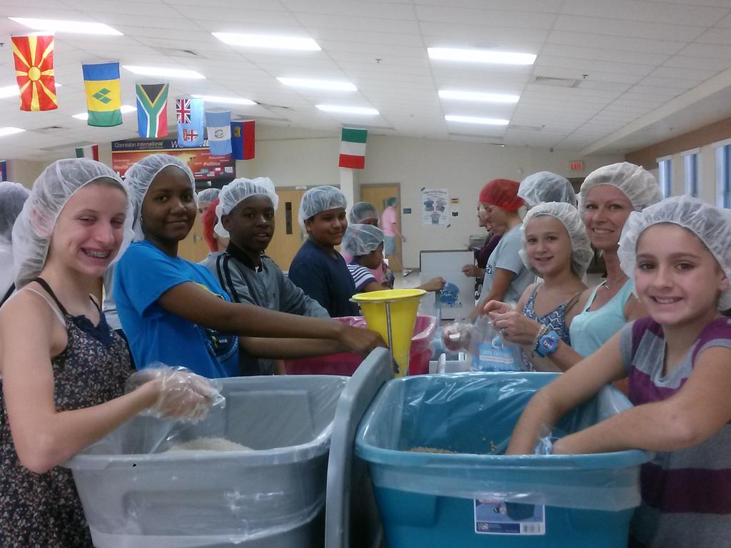 Conniston and PBA University students helping others.....getting involved in the community.