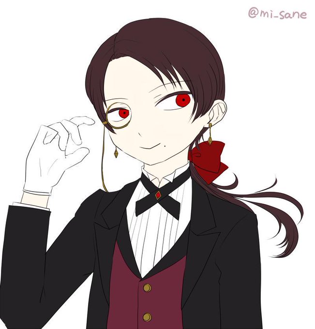 片眼鏡のtwitterイラスト検索結果 古い順