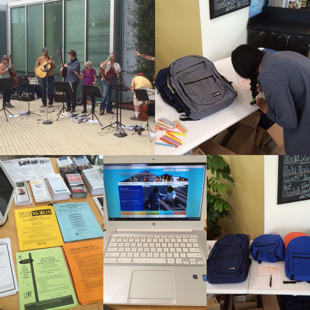 lucha_jonathan's tweet photo. Free backpacks?  Free foster youth/family services?  MCOE?  Live music?  Sounds like a good Saturday to me! @MCOEPD http://t.co/ieNI2oAClm