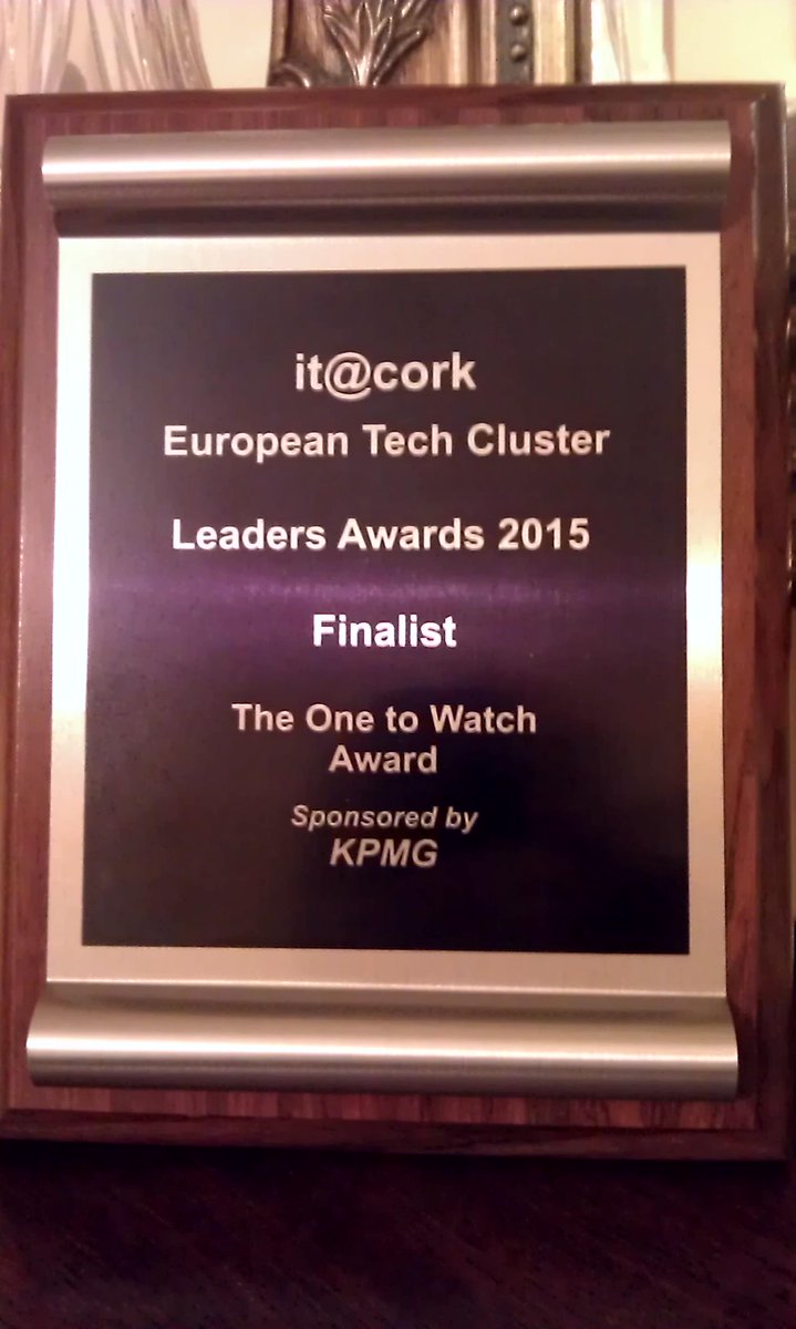 TAPSTAK's tweet image. @voxtake Our #LEADERS2015  plaque looking good on the shelf!  #CORK @KPMG_Ireland @itcork @itlgorg