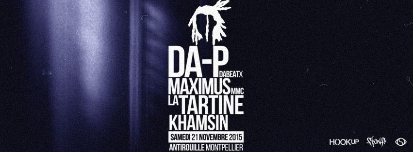 khamsinmusic's tweet photo. A la maison ! <3 21/11/15 Γ l'@Antirouille_MTP w/ @DaPdabeatX, @MaximusMMC, @latartinemusic // #Soulection #FlowFi http://t.co/mGOyTtjMy5