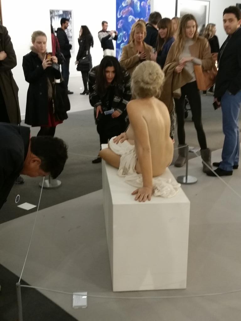 Nude Living Sculpture