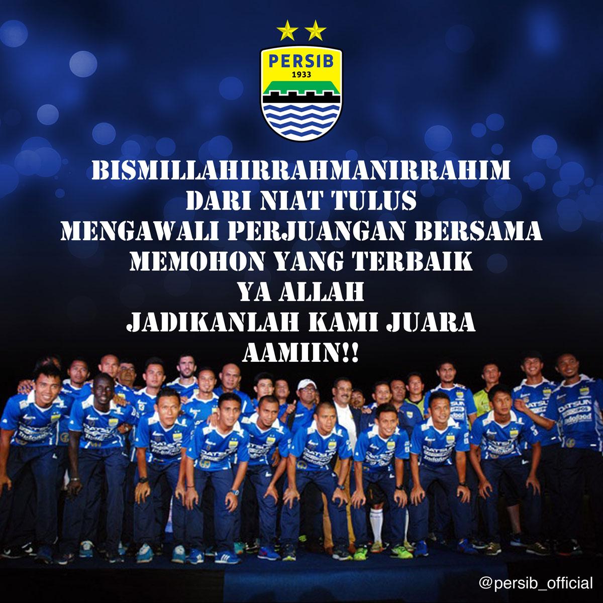Bismillaahirrahmaanirrahiim. Ya Allah jadikanlah kami JUARA.. Aamiin...!!! #PERSIBDay
