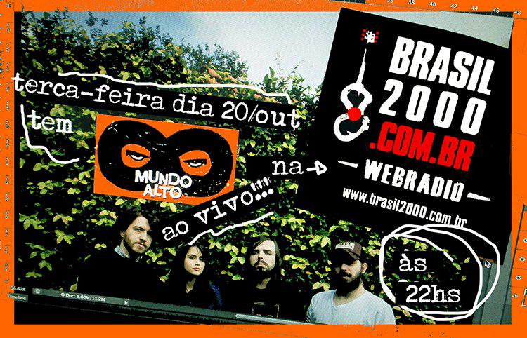 bandamundoalto's tweet photo. Terça, dia 20/10 as 22h estaremos ao vivo na rádio Brasil 2000. Sintonize em: http://t.co/HTloU2VjHR #brasil2000 http://t.co/SasxyC1c0a