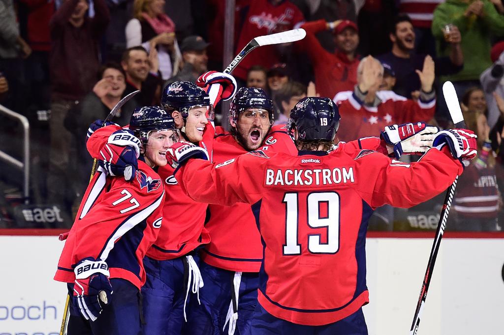 NHL's tweet image. What a return! Nick Backstrom posted 1-2--3 in his season debut to lead the @washcaps to victory.