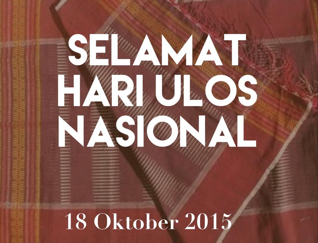 Selamat hari ulos nasional :)