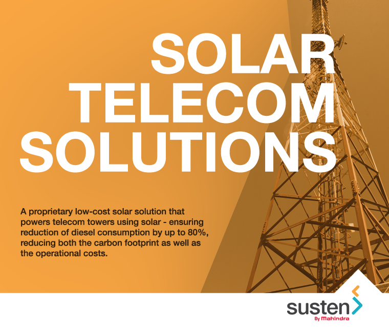 MahindraSusten's tweet photo. A solution that has helped reduce diesel consumption up to 84% at sites. #Round_the_clock supply. #SolarTelecom http://t.co/30Dx2VYov8