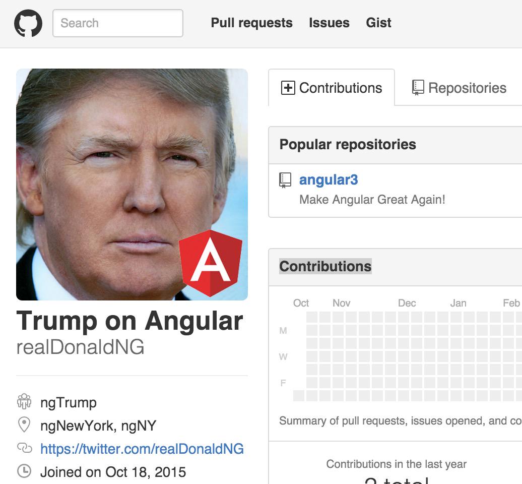 Trump on Angular (@realDonaldNG) / Posts / X