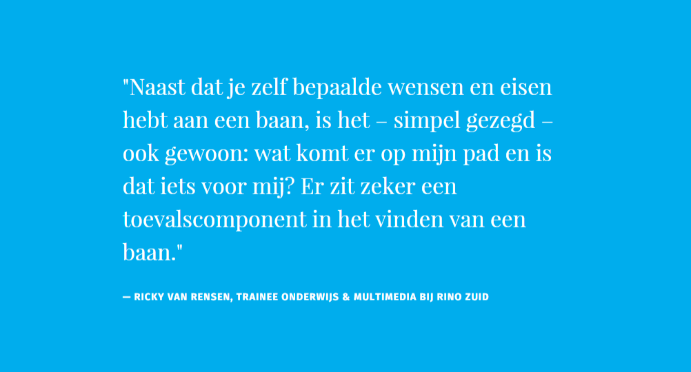 Heb je het vinden van een (eerste) baan volledig in eigen hand? <a href="/RickyvanRensen/">RickyvanRensen</a> vertelt - vanstarters.nl/interview/rick…