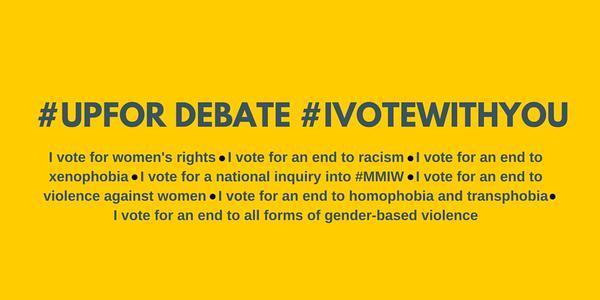mousaOPS's tweet photo. Everybody has equal rights and opportunities without discrimination. #Ivotewithyou #womenVote @cdnwomenfdn http://t.co/dpWtAO0hYl
