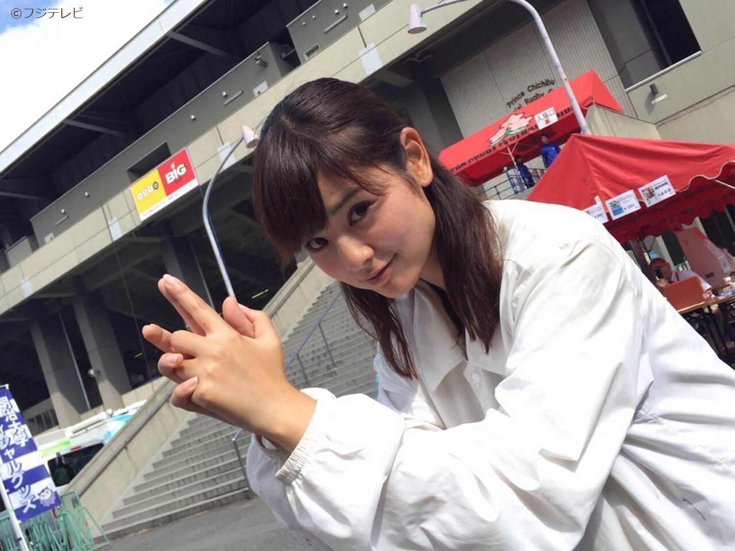 めざましテレビ あすは曽田麻衣子ちゃんが 大学ラグビー をココ調 このポーズは 五郎丸麻衣子選手 艸ﾟdﾟ 7時25分過ぎに放送予定だよ めざましテレビ Http T Co Pvsbdqjqvo Twitter