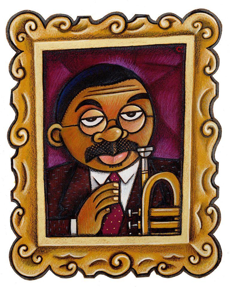 Davidcowlesillustrations:

  Happy Birthday, Wynton Marsalis 