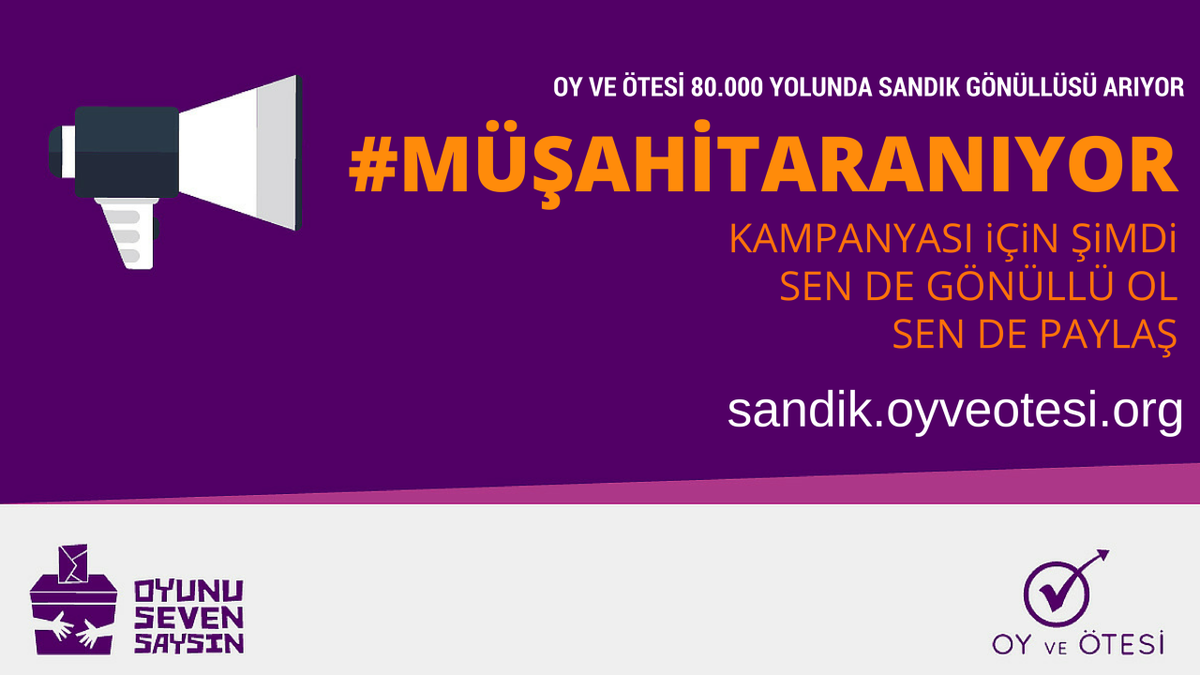 OyveOtesi's tweet photo. Müşahit bulmaya hazır mısın? aranabilirsin! #müşahitaranıyor http://t.co/V0dNnrmgzf