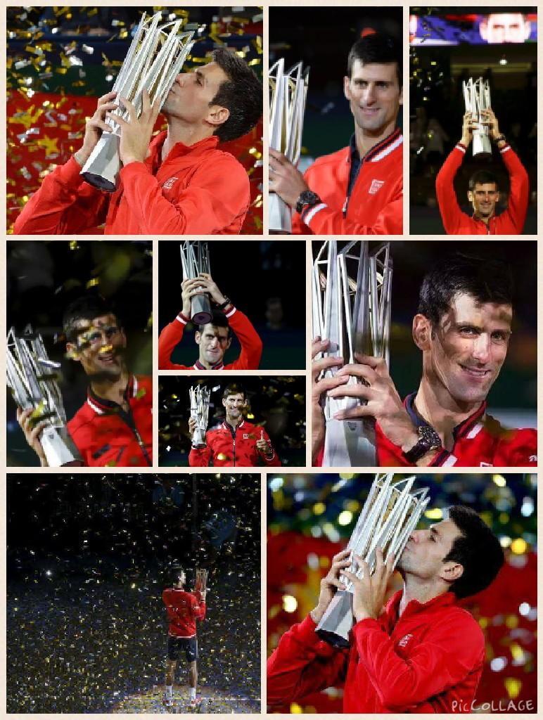 Kaca_Nole's tweet photo. Our champion, our legend, our everything!  Our NOVAK DJOKOVIC 😍😍😍
#proud #trophy #Nolefam #TeamDjokovic #Shanghai 🏆 http://t.co/wdOswVA1d4